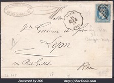 FRANCE N° 29A SUR LETTRE GC +