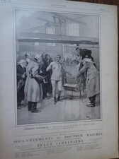 RASUREL + voiture BRASIER + machine écrire LAMBERT pub papier ILLUSTRATION 1906