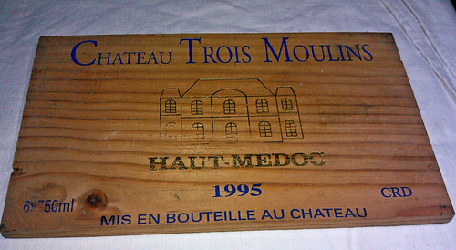 Plaque bois caisse a vin - bois, de