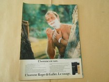 1981 Advertising L'homme est Rare Roger & Gallet Le Rasage Advertising