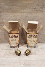 Pair of Original Vintage Lumax Gas Filled Automobile Lamps 12v / 36w