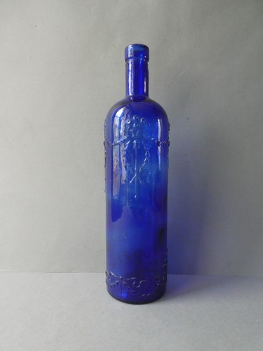 Grande bouteille verre - en, bleu
