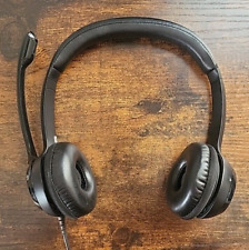 Logitech Headset Wired Black USB Padded Ears Volume Control FREE SHIPPING!!!