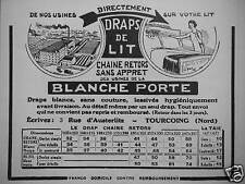 ADVERTISING WHITE BED SHEETS CHAIN DOOR TWIST WITHOUT DRESSING