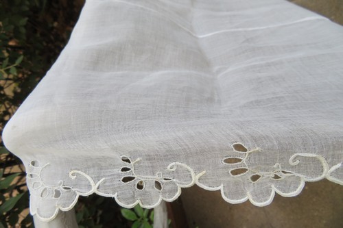 Nappe voile ancien - ancien, brodé