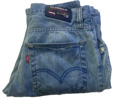 Levis Vintage 507 Button Fly Jeans Mens 32x32 Blue Slim Bootcut Made In USA Rare