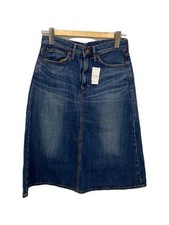 Brocante Cotton Indigo Skirt Size 1 Plain Used
