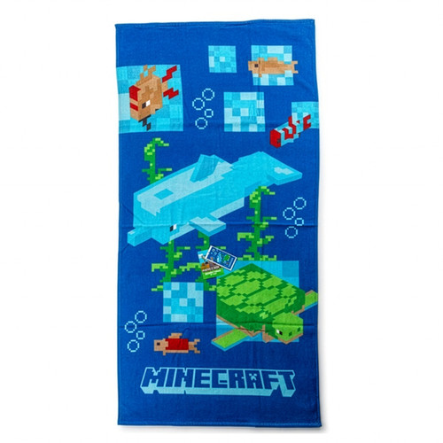 Minecraft serviette bain 70 - minecraft,