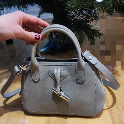 Sac longchamp cuir - , beige