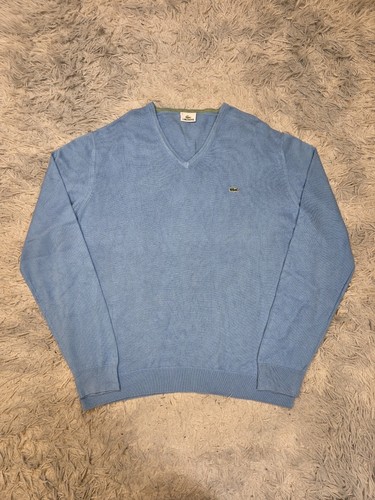 Lacoste pull col bleu - pull,