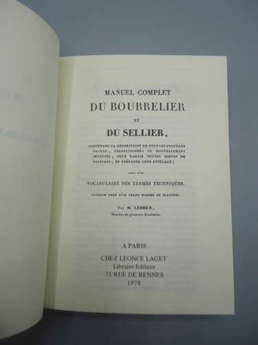 Manuel complet bourrelier - du,