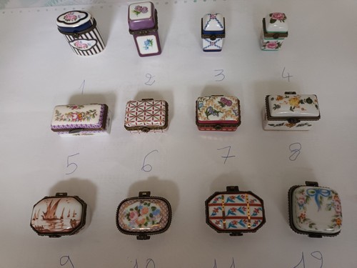 Boite pilules porcelaine - à,