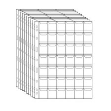 CS03 Lot de 10 Pochettes Standard pour pièces de Monnaie 9 Trous 10 Feuilles ...