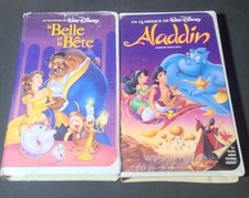 4 Walt Disney VHS LOT - V.F. - 3 black diamond edition ( les classiques )