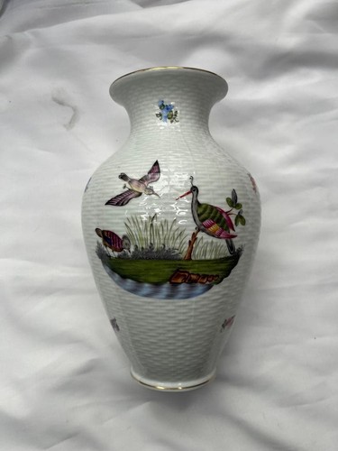 Herend rothschild bird vase - bird,