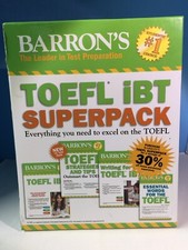 TOEFL iBT SUPERPACK , open box new.