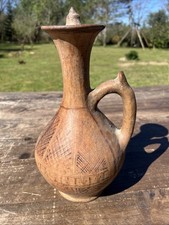 Poterie & Cruche a Anse Berbère Maroc Art Populaire Terre Cuite