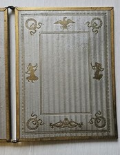 Antique barber mirror, empire style triptych. Napoleon. late 19th century 