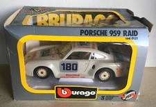 Burago cod 0121 Porsche 959 Raid n° 180 blanche  1/24ème