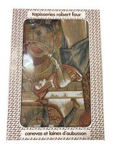 ANCIENNE TAPISSERIE ROBERT FOUR CANEVAS LAINE D AUBUSSON NEUF DANS BOÎTE BRODÉ