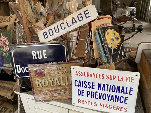 Lot plaque publicitaire - de,