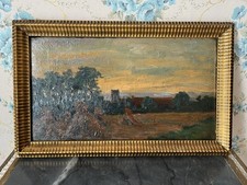 Paysage Huile Sur Carton