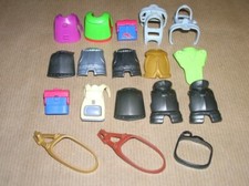 PLAYMOBIL CLOTHING LOT / 18 CUIRASSES, BACKPACK, SATCHEL / VERY GOOD CONDITION