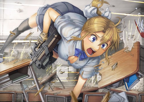 Anime girls school - , uniform