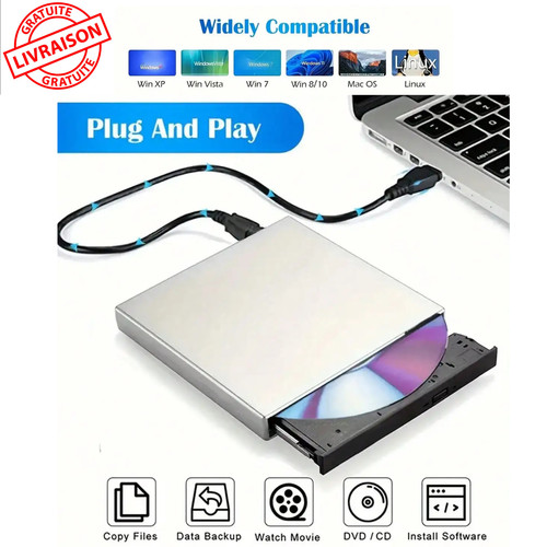 Lecteur dvd externe - dvd,