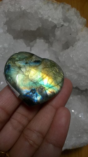 19g petit coeur - coeur, labradorite