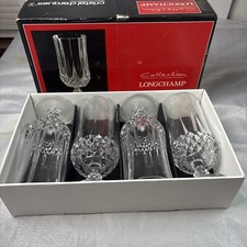 Cristal d’Arques France Longchamp 12oz Set of 4 Iced Tea Goblets Lead Crystal