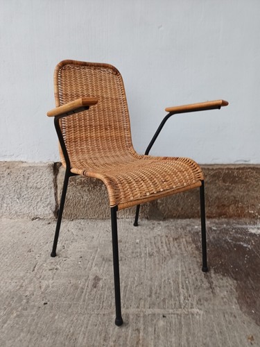 Vintage chaise korbstuhl - chaise,