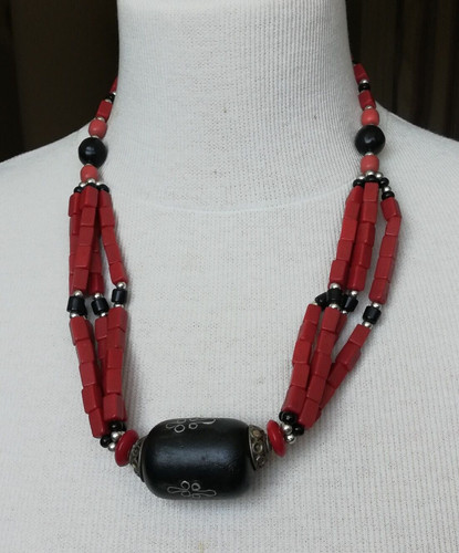 Collier africain ancien - africain, en
