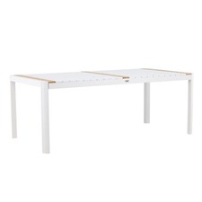 Table de Jardin en Teck "Togo" 200cm Blanc