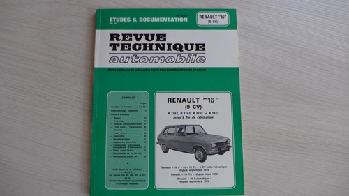 Renault revue technique - renault, 16