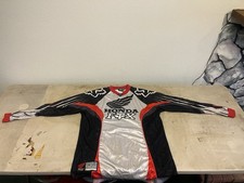 True Vintage Fox Red Riders Honda Motocross Dirt Bike Riding Jersey Men's L