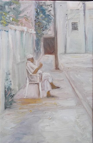 Orientaliste sur toile - orientaliste, de