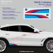 X6 BMW M-Power Farben Aufkleber sticker decals adesivi X6 E71 F16 G06 X6M