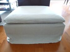 Luxury Custom 100% Linen Covers ONLY for IKEA SODERHAMN ottoman excellent cond