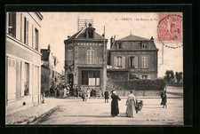 Old postcard Dreux, Le Bureau de Pont 1908 