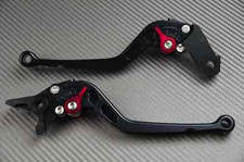 levier leviers levers long CNC noir black Suzuki HAYABUSA GSXR 1300	1999-2007