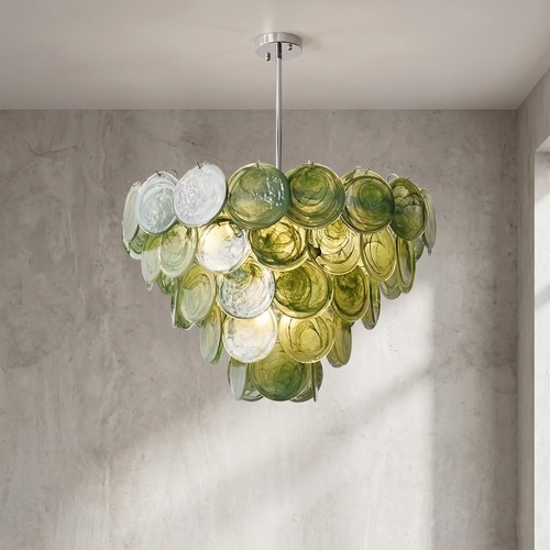 Lustre suspension murano - suspension, vert