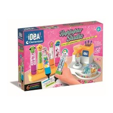 Clementoni- L'atelier des fluos - Crée 10 surligneurs fluos - Fabriqué en Italie