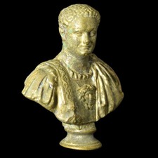 Titus Roman Empire Bronze Bust Statuette Hot Cast Lost Wax Casting "Cire Perdue"