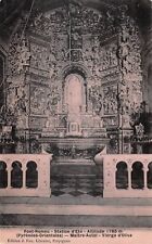Old postcard 66 Font Romeu / Master Altar / Virgin of Oliva / Fau Enamel Publisher