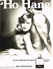 PUBLICITE ADVERTISING 085  1978  L'eau de toilette HO HANG de BALENCIAGA