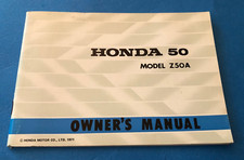 NEW OLD STOCK  HONDA  Z50 A OWNERS MANUAL Z50A