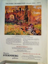 VICTOR CHARRETON  ART PIECE VTG ORIG  1998 ADVERTISEMENT