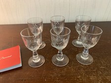 6 verres à digestif modèle jeu d'orgues cristal de Baccarat (prix à la pièce)