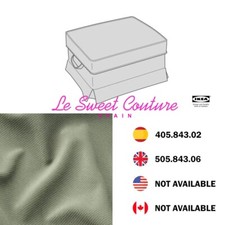 IKEA EKTORP Cover for footstool, Hakebo grey-green 405.843.02 / 505.843.06